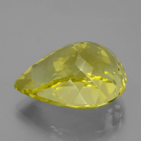 Quartz Citron naturelle En forme de poire, 23.77 ct, VVS