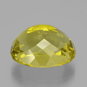 Quartz jaune naturelle coupe ovale, 23,75 ct, VVS-VS