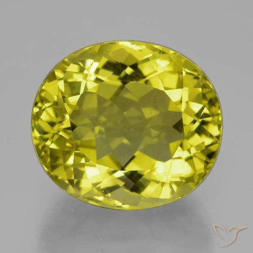 29.97ct Naturel Jaune moyen Quartz, ovale, VVS-VS