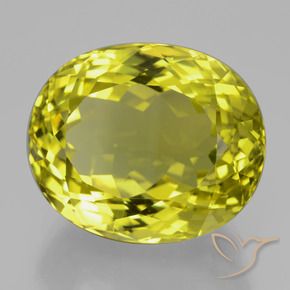 Quartz Jaune moyen naturelle ovale, 37.71 ct, VVS
