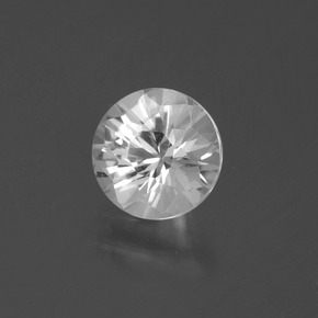 Quartz Blanc naturelle Coupe roude, 1.35 ct, VVS-VS