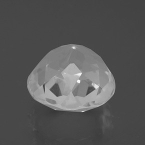 Quartz Blanc naturelle Coupe roude, 7.95 ct, VVS-VS
