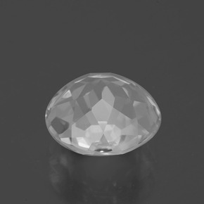 Quartz Blanc naturelle Coupe roude, 5.22 ct, VVS
