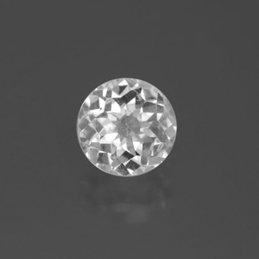 Quartz blanc naturelle coupe roude, 1,84 ct, VS