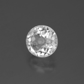 Quartz blanc naturelle coupe roude, 1,84 ct, VS