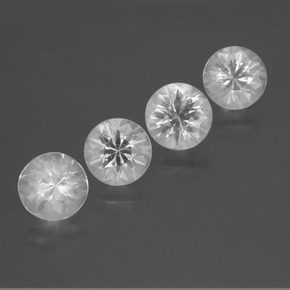 Achetez naturel ct Blanc Quartz gems, Coupe roude, En provenance Brésil chez GemSelect. En stock, livraison internationale!