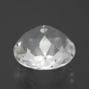 Quartz Blanc naturelle Coupe roude, 13.64 ct, VVS