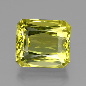 Quartz jaune naturelle taille émeraude, 20,62 ct, VVS