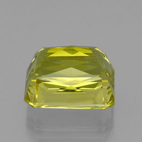 Quartz jaune naturelle taille émeraude, 20,62 ct, VVS
