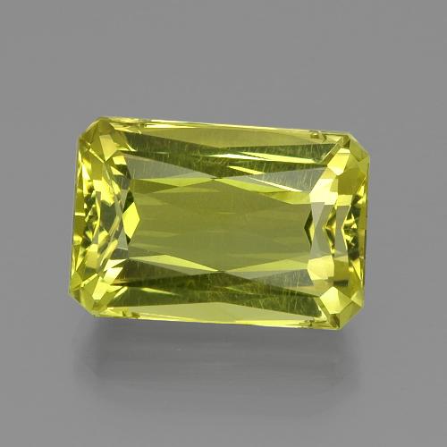 Quartz Jaune citron naturelle Taille émeraude, 22.60 ct, VVS-VS