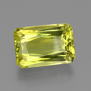 Quartz Jaune citron naturelle Taille émeraude, 22.60 ct, VVS-VS