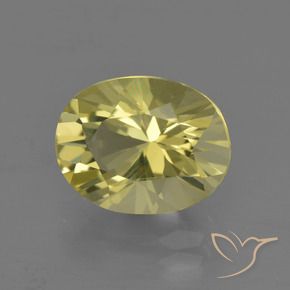 Quartz Jaune moelleux naturelle ovale, 2.73 ct, VVS-VS