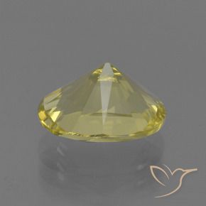Quartz Jaune moelleux naturelle ovale, 2.73 ct, VVS-VS
