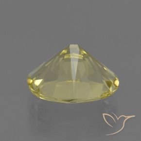 Quartz Jaune pâle naturelle ovale, 4.27 ct, VVS