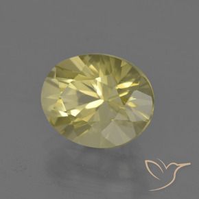 Quartz Jaune lagon naturelle ovale, 3.50 ct, VVS