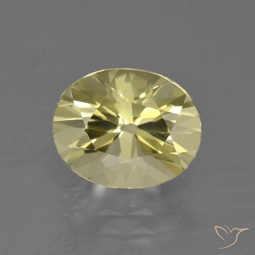 3.08ct Naturel Jaune moyen-léger Quartz, ovale, VVS