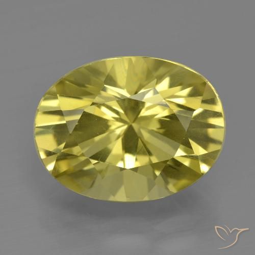 6.43ct Naturel Jaune clair Quartz, ovale, VVS-VS
