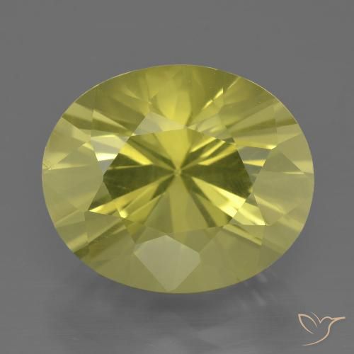 10.74ct Naturel Jaune moyen Quartz, ovale, VVS-VS