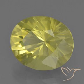 Quartz Jaune moyen naturelle ovale, 10.74 ct, VVS-VS