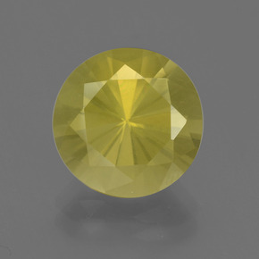 Quartz jaune naturelle coupe roude, 4,77 ct, VS