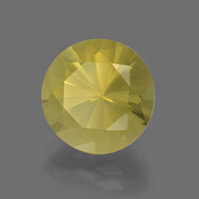 Quartz jaune naturelle coupe roude, 4,77 ct, VS