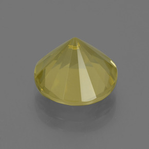 Quartz jaune naturelle coupe roude, 4,77 ct, VS