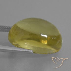 Quartz Jaune doré léger naturelle ovale, 23.91 ct, Transparent