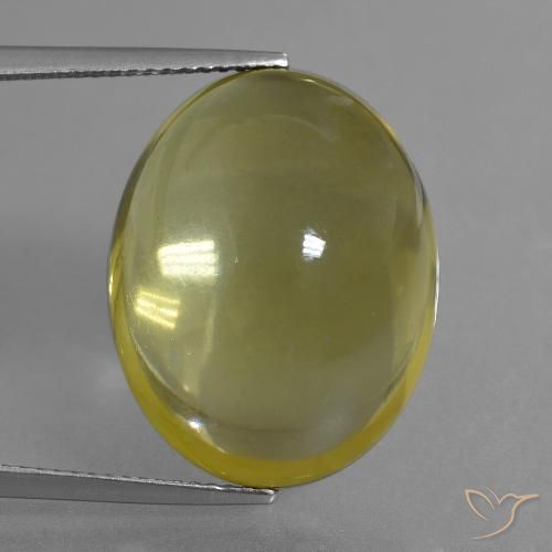 35.71ct Naturel Jaune doré léger Quartz, ovale, Transparent