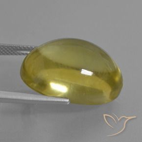Quartz Jaune doré léger naturelle ovale, 35.71 ct, Transparent