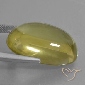 Quartz Jaune doré léger naturelle ovale, 28.84 ct, Transparent
