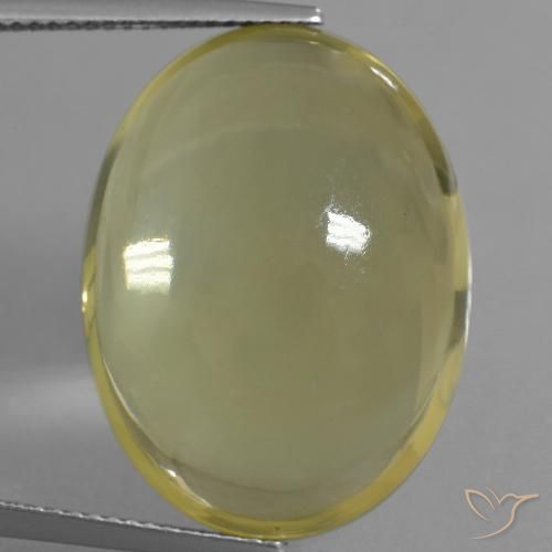 32.66ct Naturel Jaune clair Quartz, ovale, Transparent