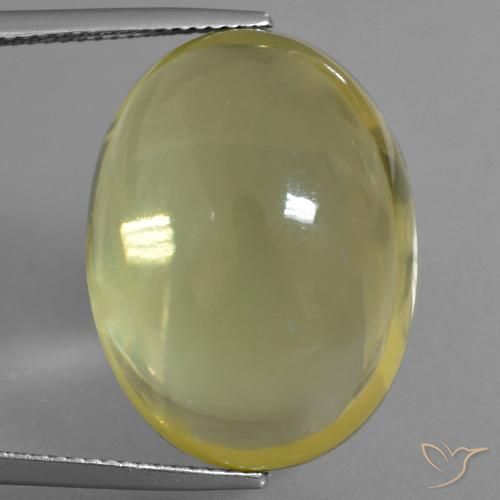 33.71ct Naturel Jaune doré léger Quartz, ovale, Transparent