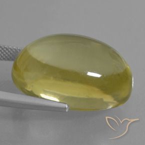 Quartz Jaune doré léger naturelle ovale, 33.71 ct, Transparent