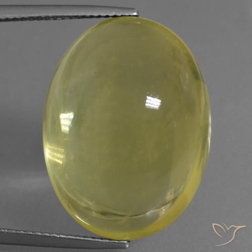 36.38ct Naturel Jaune clair Quartz, ovale, Transparent