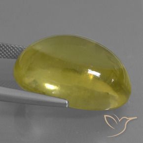 Quartz Jaune clair naturelle ovale, 36.38 ct, Transparent