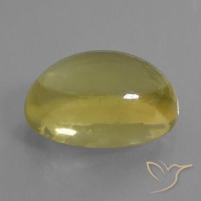 Quartz Jaune ananas léger naturelle ovale, 27.59 ct, Transparent