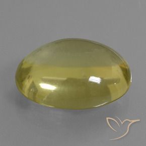 Quartz Jaune clair naturelle ovale, 28.53 ct, Transparent