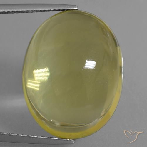 34.30ct Naturel Jaune clair Quartz, ovale, Transparent