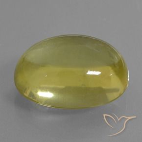 Quartz Jaune clair naturelle ovale, 34.30 ct, Transparent