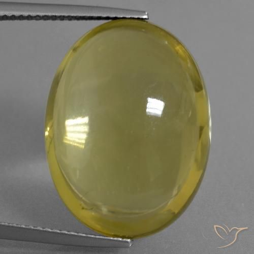 28.56ct Naturel Jaune riche Quartz, ovale, Transparent