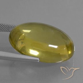 Quartz Jaune riche naturelle ovale, 28.56 ct, Transparent