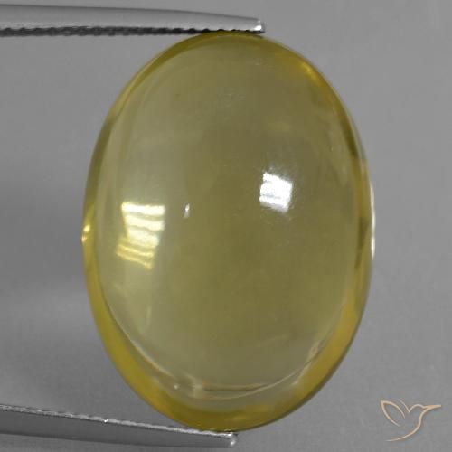 29.10ct Naturel Jaune brunâtre Quartz, ovale, Transparent