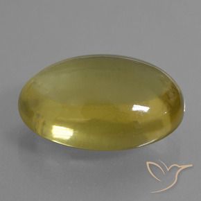 Quartz Jaune brunâtre naturelle ovale, 29.10 ct, Transparent