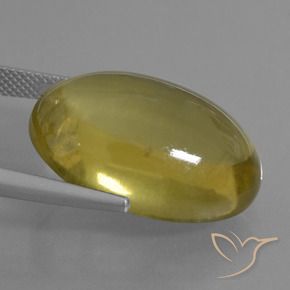 Quartz Jaune brunâtre naturelle ovale, 29.10 ct, Transparent
