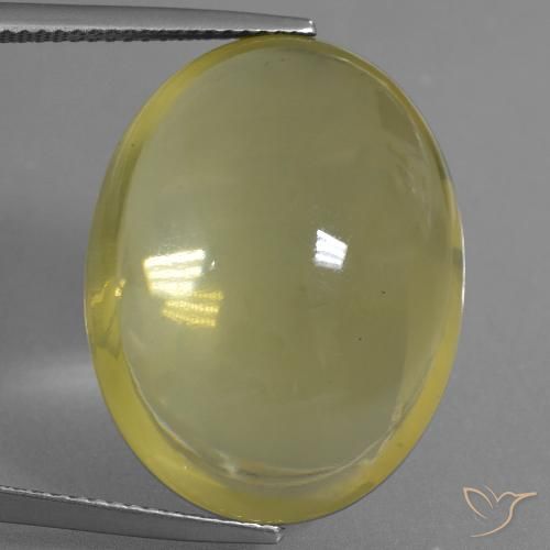 32.26ct Naturel Jaune clair Quartz, ovale, Transparent