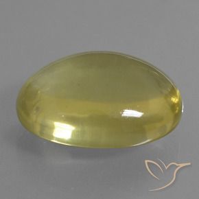 Quartz Jaune clair naturelle ovale, 32.26 ct, Transparent