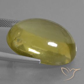 Quartz Jaune foncé naturelle ovale, 32.95 ct, Transparent