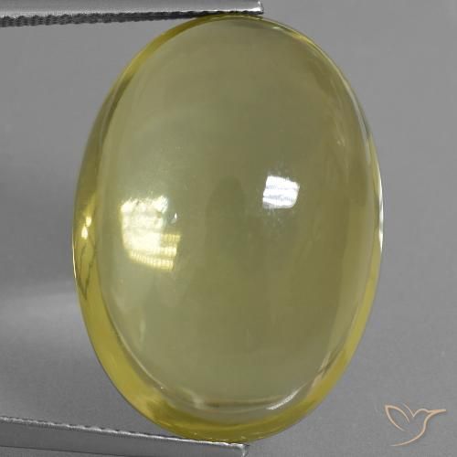 34.71ct Naturel Jaune moyen Quartz, ovale, Transparent
