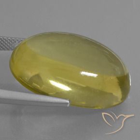 Quartz Jaune moyen naturelle ovale, 34.71 ct, Transparent