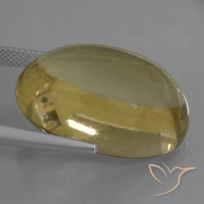 Quartz Jaune foncé naturelle ovale, 37.92 ct, Transparent